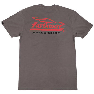 Fasthouse Gilmore SS Tee Gull Gray - Rear View