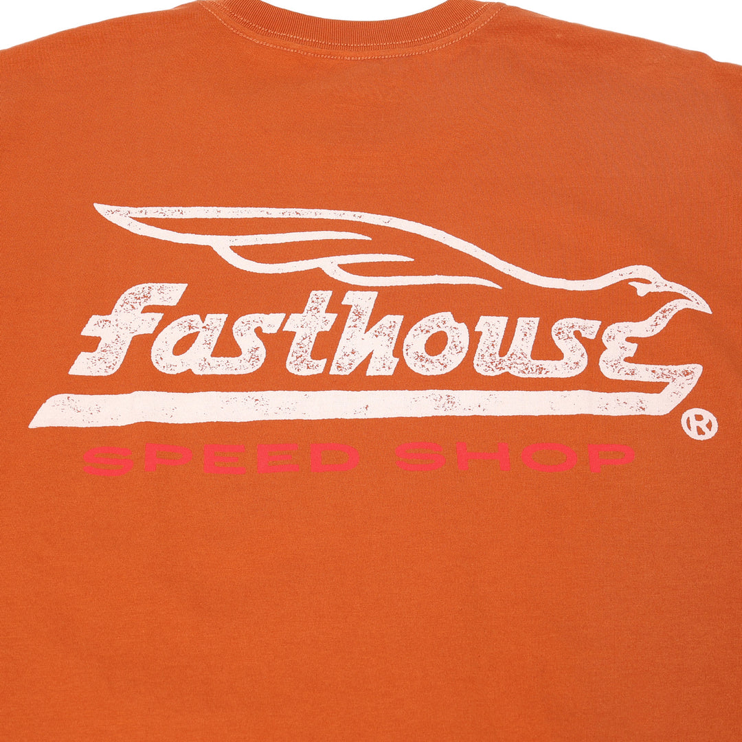 Fasthouse Gilmore SS Tee Rust - Close-Up of Graphic on Back