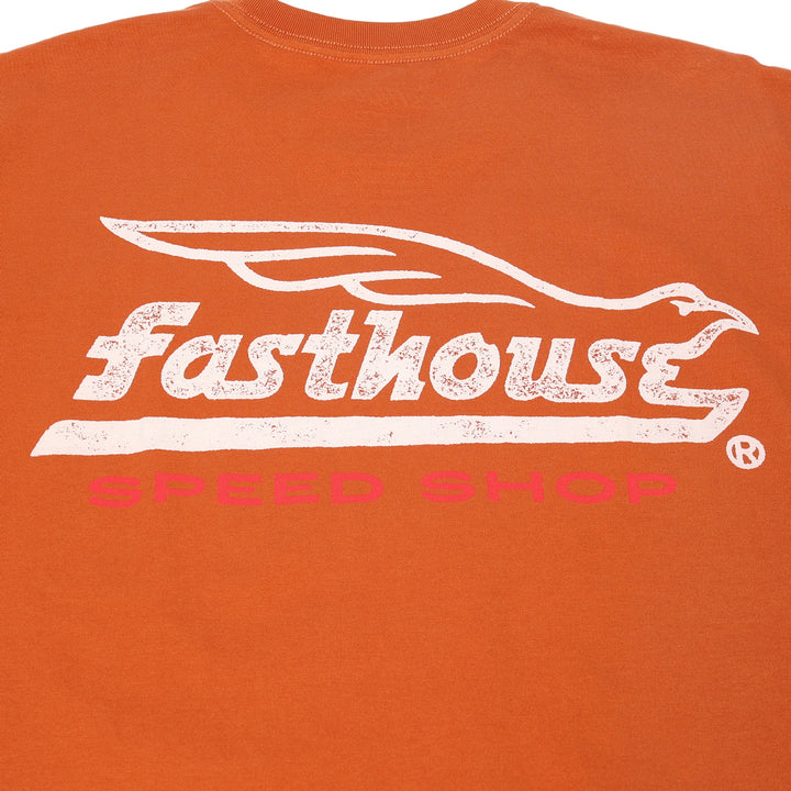 Fasthouse Gilmore SS Tee Rust - Close-Up of Graphic on Back