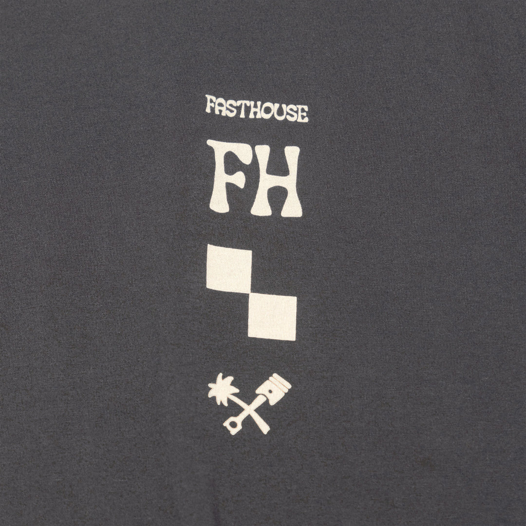 Fasthouse Gold Mine SS Tee Black - Close-Up of Graphic on Front