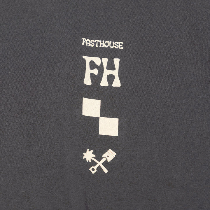 Fasthouse Gold Mine SS Tee Black - Close-Up of Graphic on Front