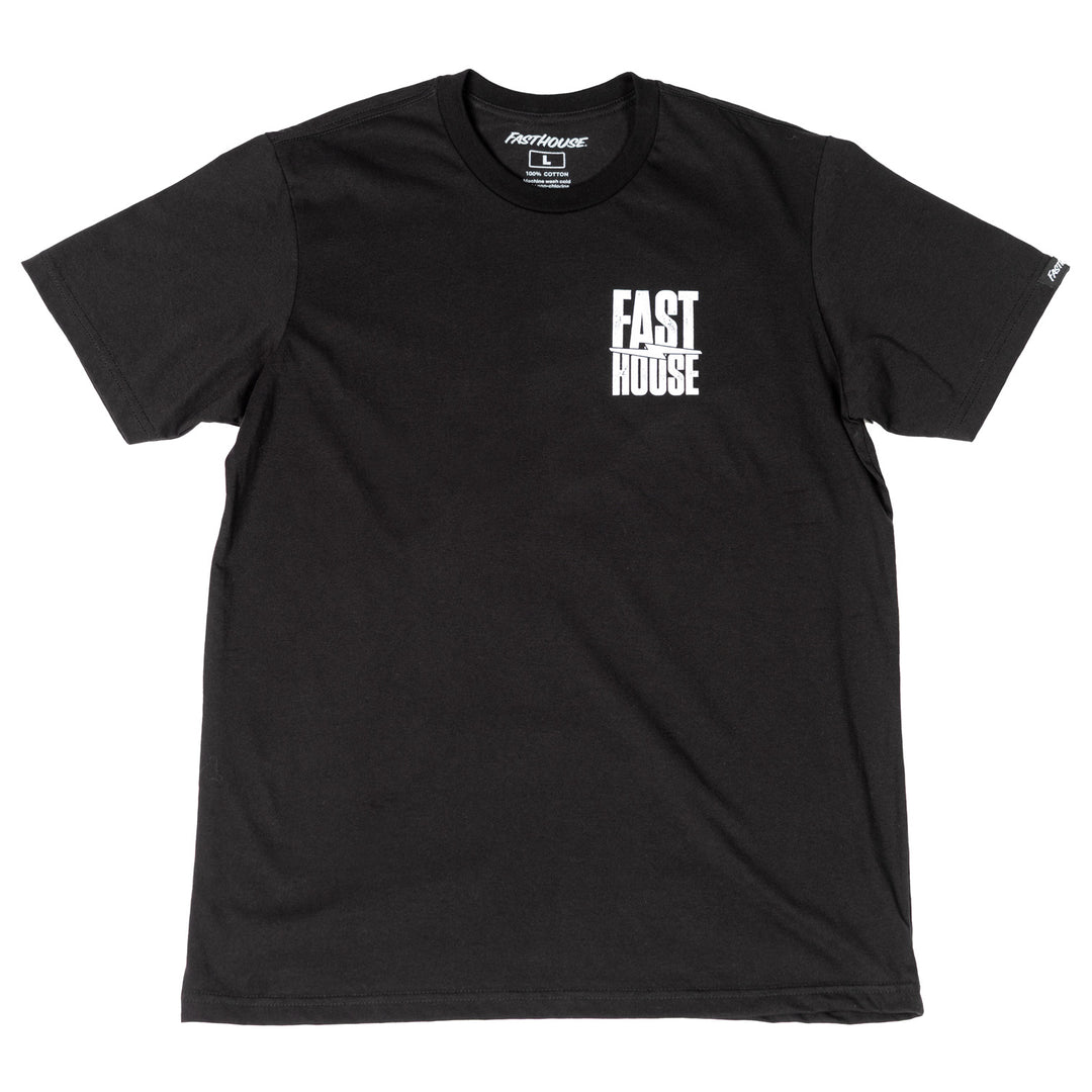 Fasthouse Grid SS Tee Black - Front View