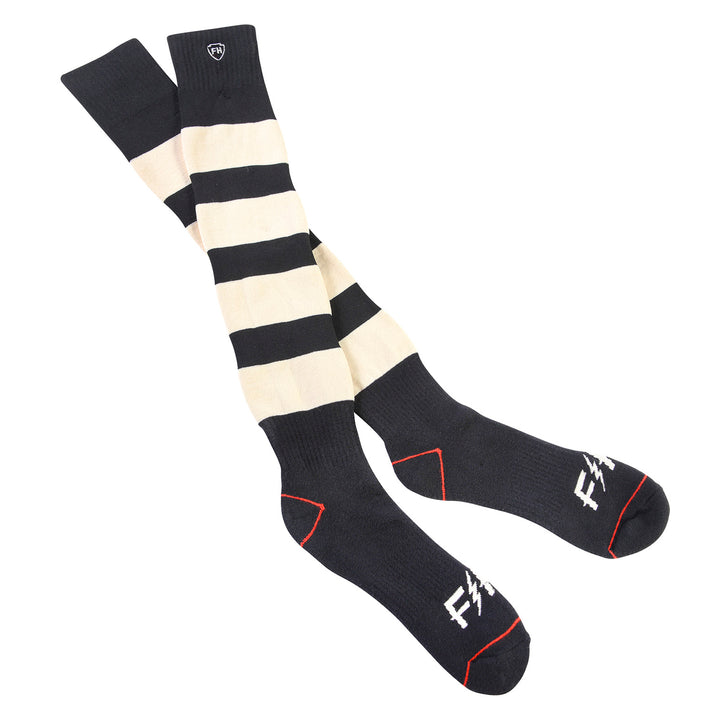 Fasthouse Grindhouse Division Moto Sock Stripes - Criss-Cross View of Pair