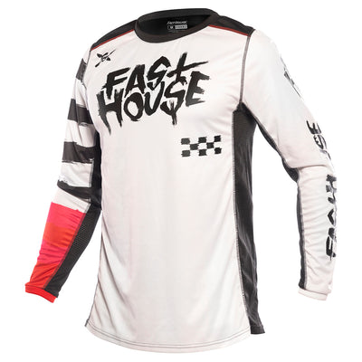 Fasthouse Grindhouse Jester Jersey White - Front View