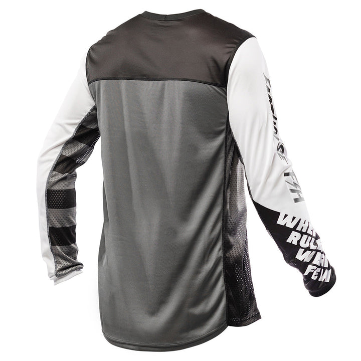Fasthouse Grindhouse Riot Jersey White/Black - Rear View