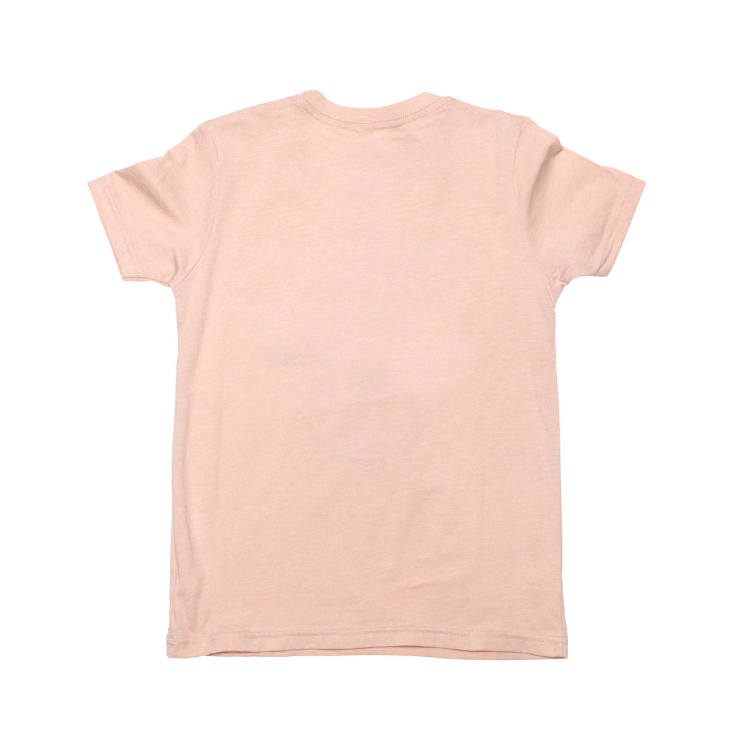 Fasthouse Girl's Flourish SS Tee Heather Peach - Rear View