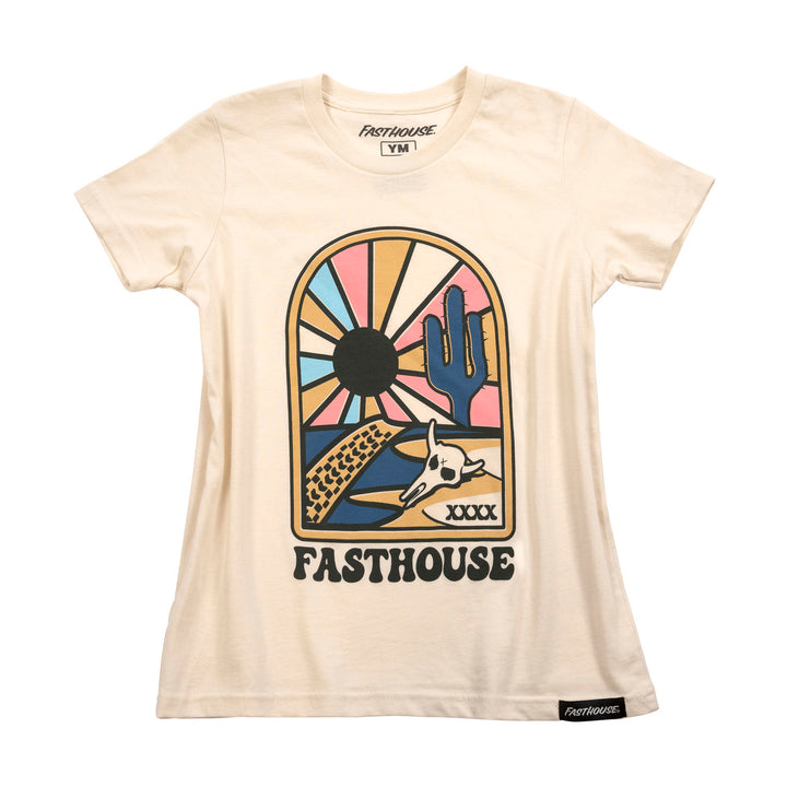 Fasthouse Girl's Mohave Tee Natural - Front View