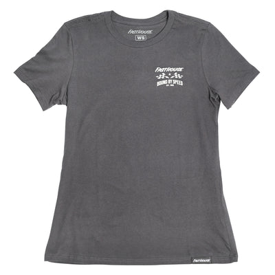 Fasthouse Girls' Bound SS Tee Dark Gray - Front View