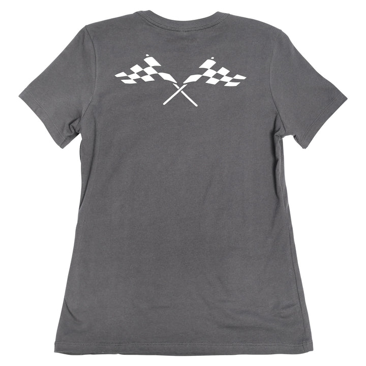 Fasthouse Girls' Bound SS Tee Dark Gray - Rear View