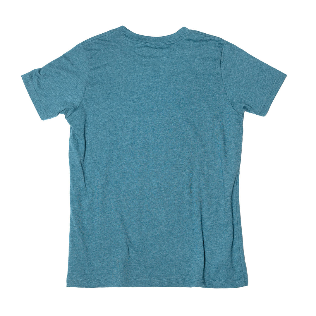 Fasthouse Girl's Wild One SS Tee Heather Teal - Rear View
