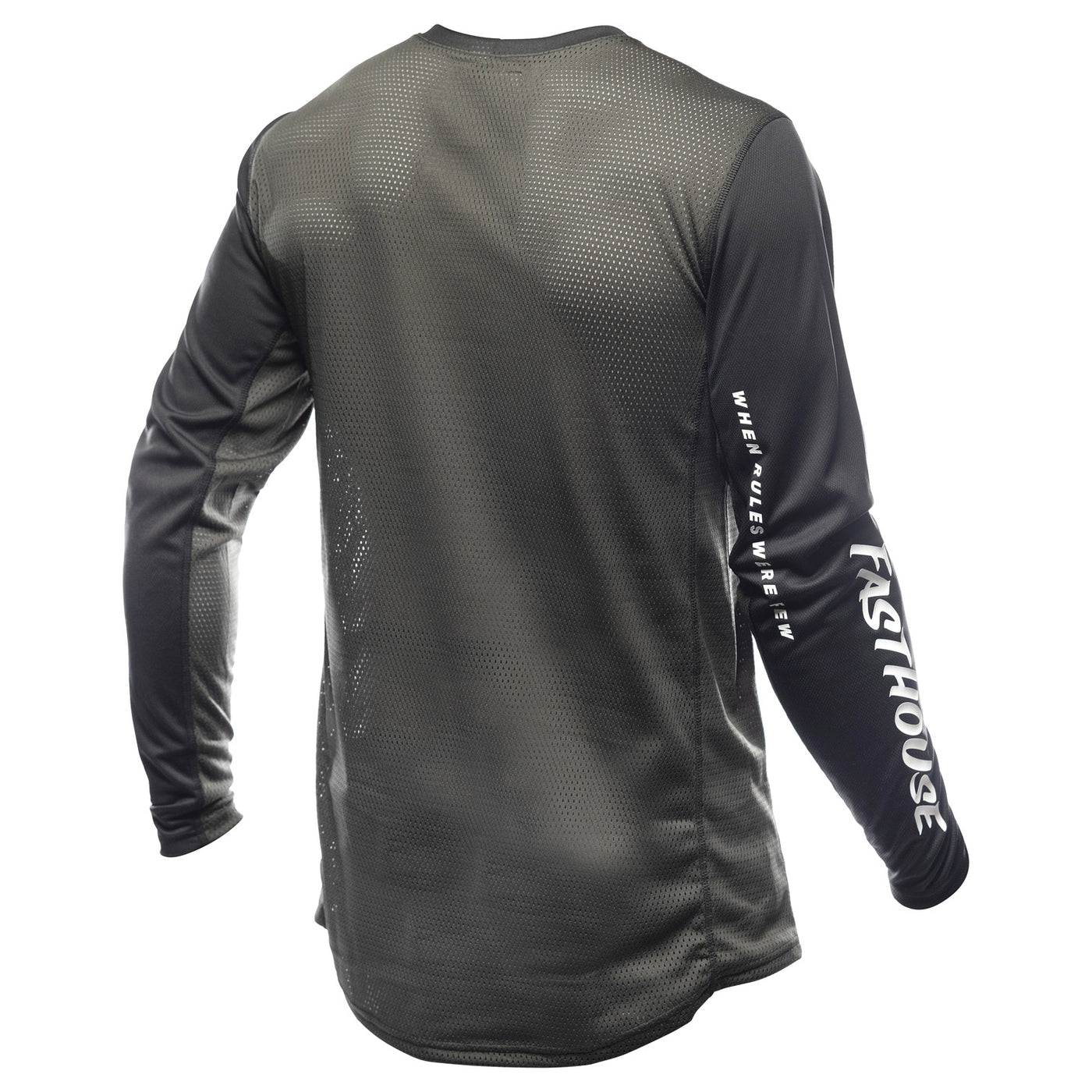 Fasthouse Grindhouse Air-Cooled Ramble Jersey Black/Gray - Rear View