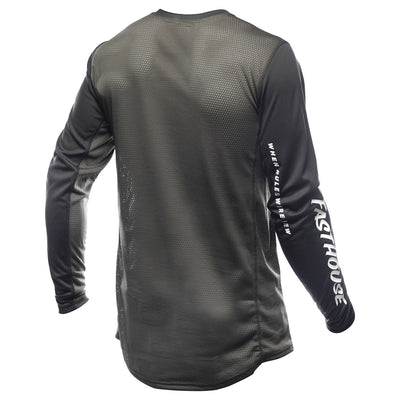 Fasthouse Grindhouse Air-Cooled Ramble Jersey Black/Gray - Rear View