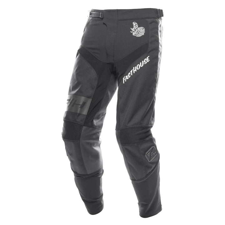 Fasthouse Grindhouse Club Pants Black/Gray - Front Left Side View