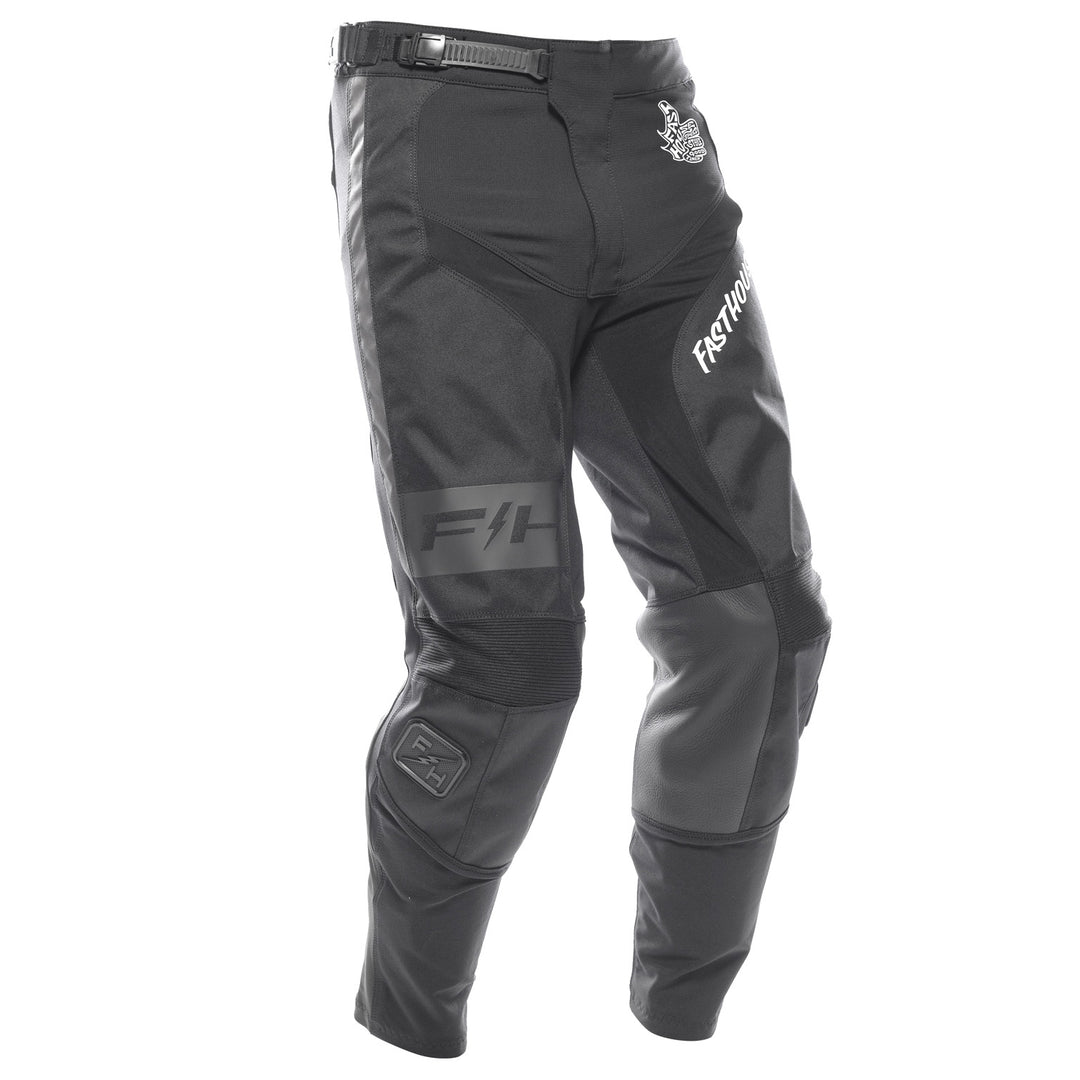 Fasthouse Grindhouse Club Pants Black/Gray - Front Right Side View