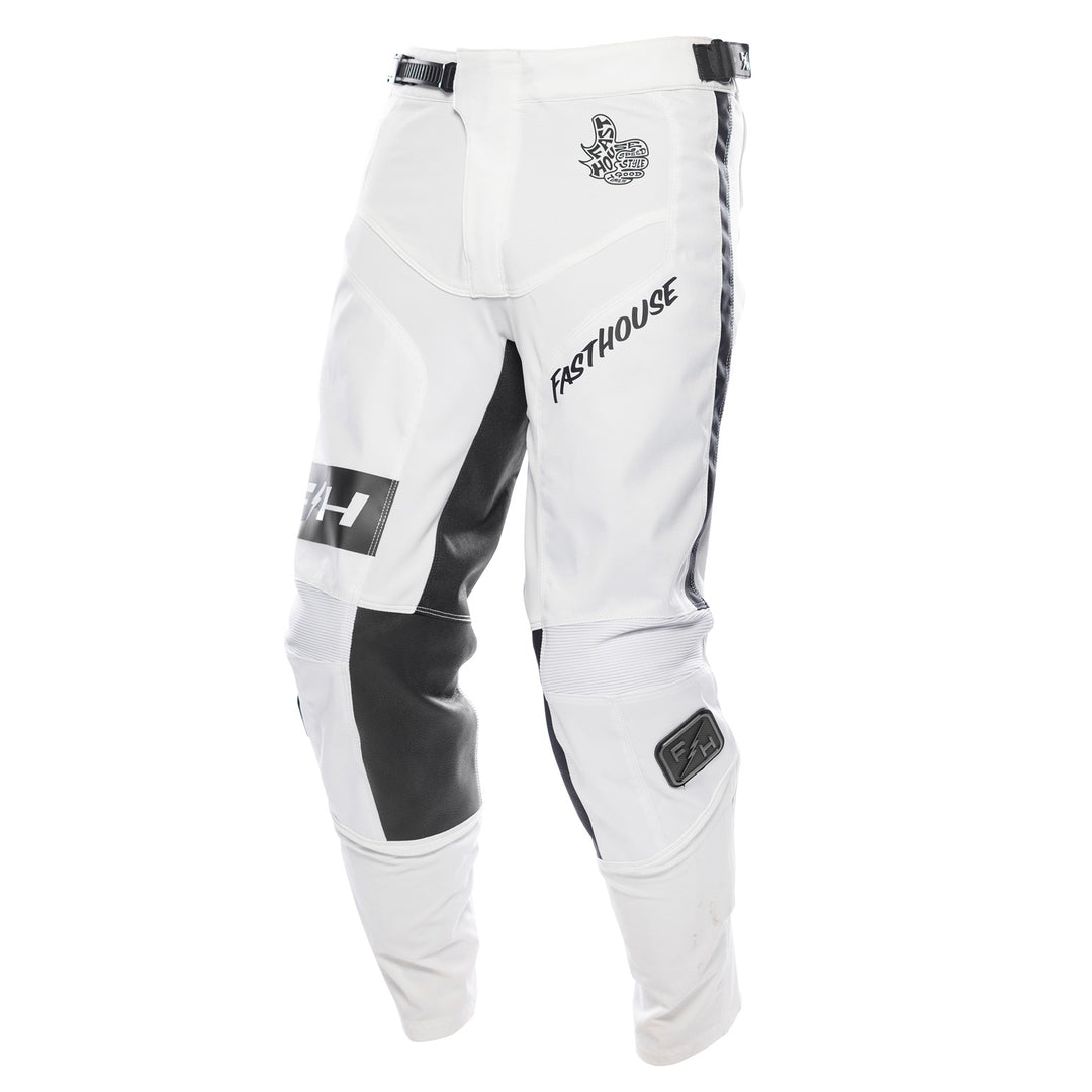 Fasthouse Grindhouse Club Pants White/Cloud - Front Left Side View