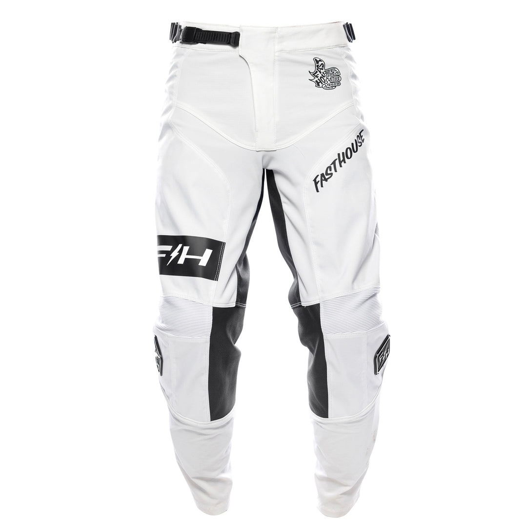 Fasthouse Grindhouse Club Pants White/Cloud - Front View