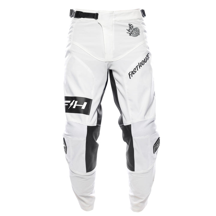 Fasthouse Grindhouse Club Pants White/Cloud - Front View
