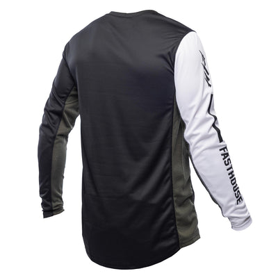 Fasthouse Grindhouse Hudson Jersey Black/White - Rear View