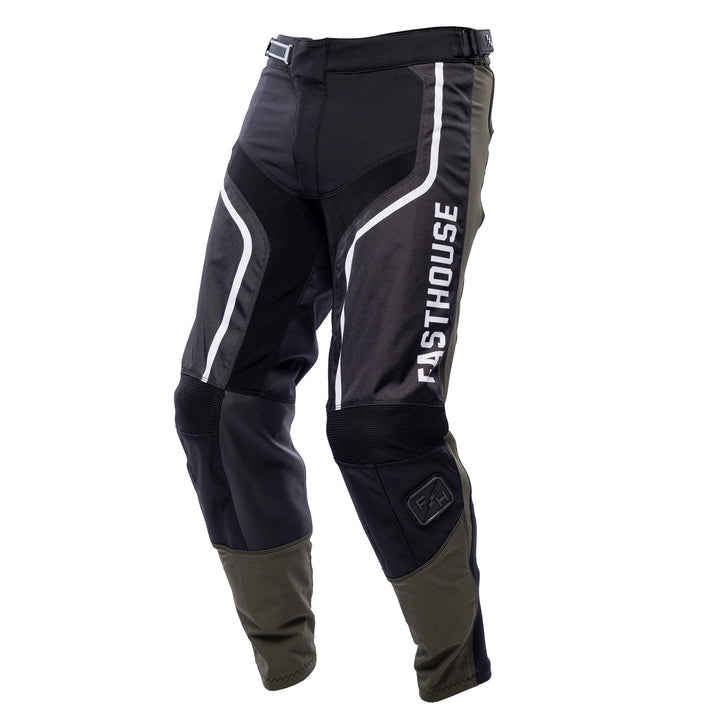 Fasthouse Grindhouse Hudson Pants Black/White - Front Left Side View