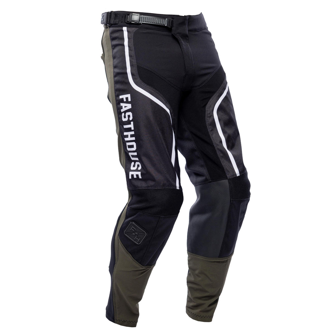 Fasthouse Grindhouse Hudson Pants Black/White - Front Right Side View