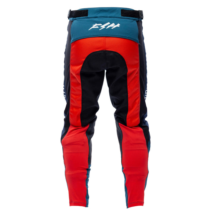 Fasthouse Grindhouse Hudson Pants Blue/Red - Rear View