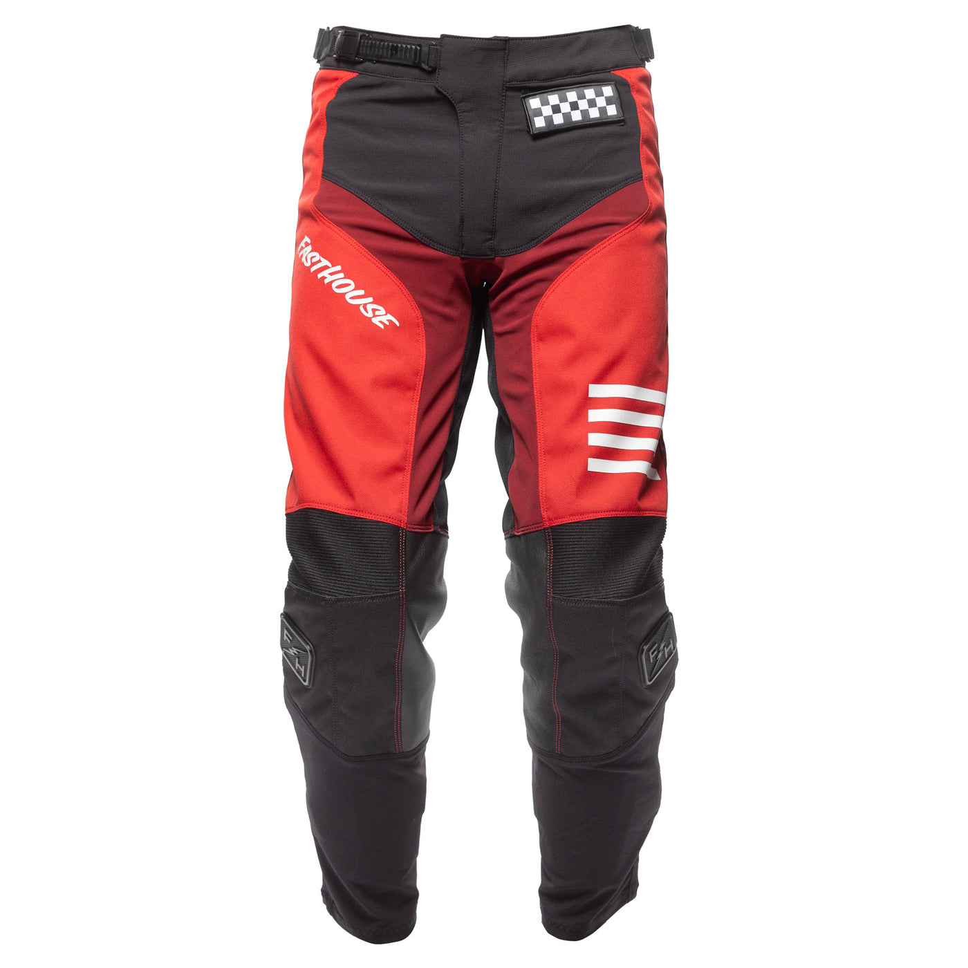 Fasthouse Grindhouse Mod Pant Red/Black - Front View