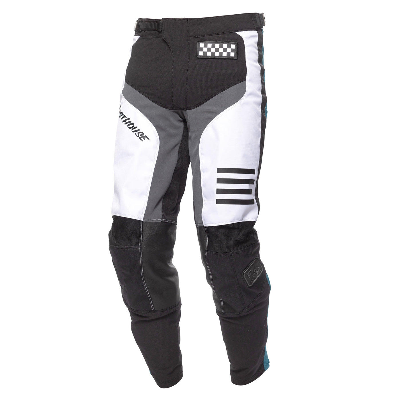 Fasthouse Grindhouse Mod Pant White/Black/Marine - Front Left Side View