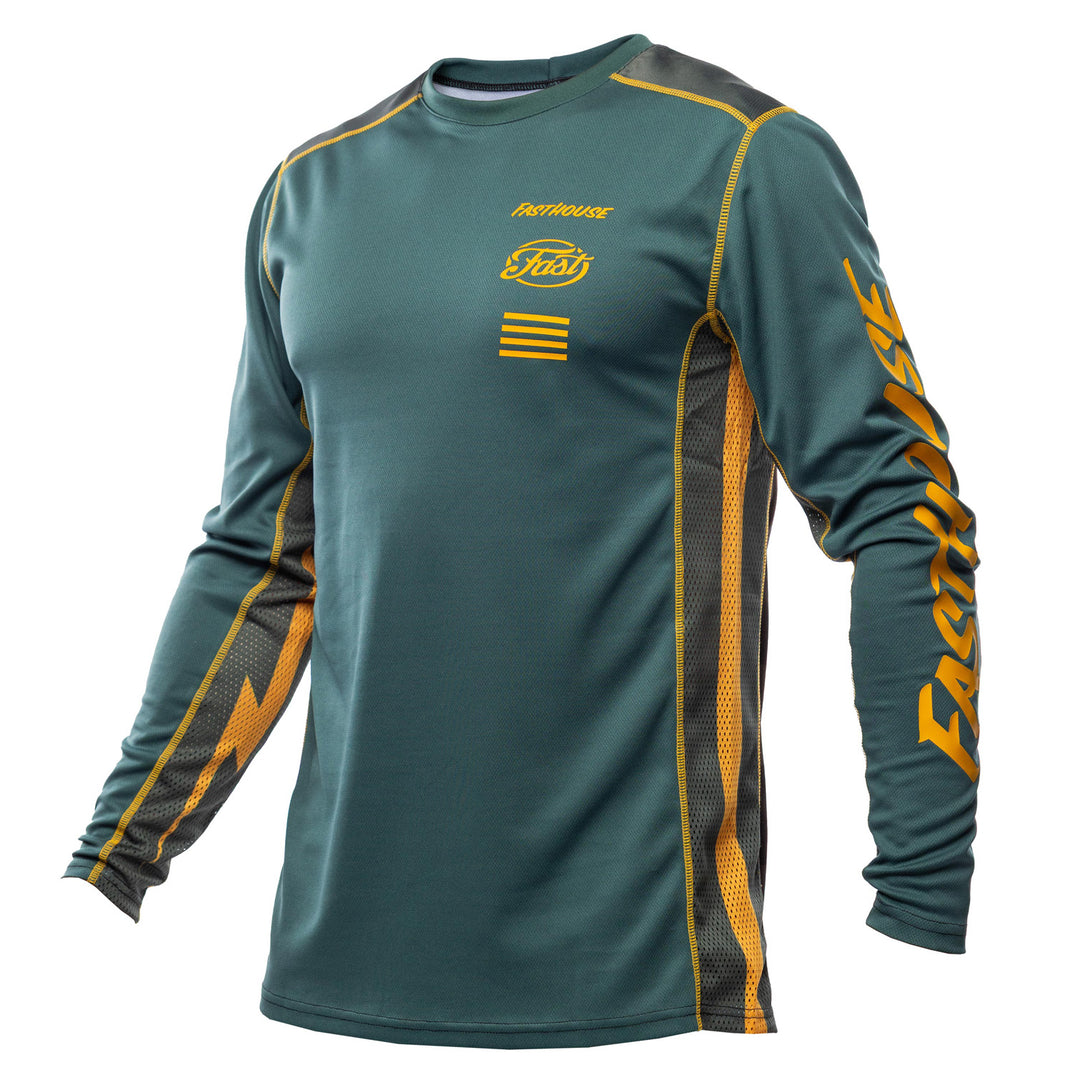 Fasthouse Grindhouse Ramone Jersey Pine/Black - Front View