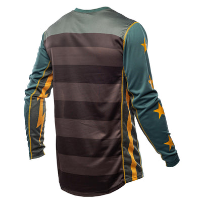 Fasthouse Grindhouse Ramone Jersey Pine/Black - Rear View