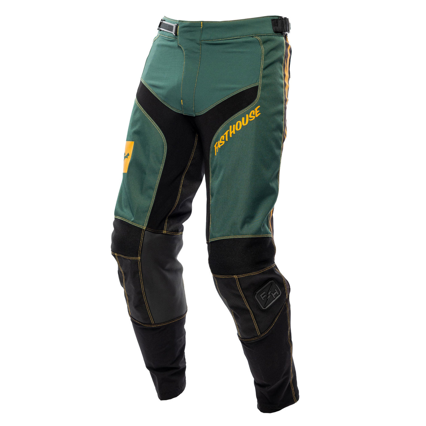 Fasthouse Grindhouse Ramone Pants Pine/Black - Front Left Side View