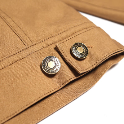 Fasthouse Hanger Jacket Camel - Close-Up of Buttons on Waist Adjuster