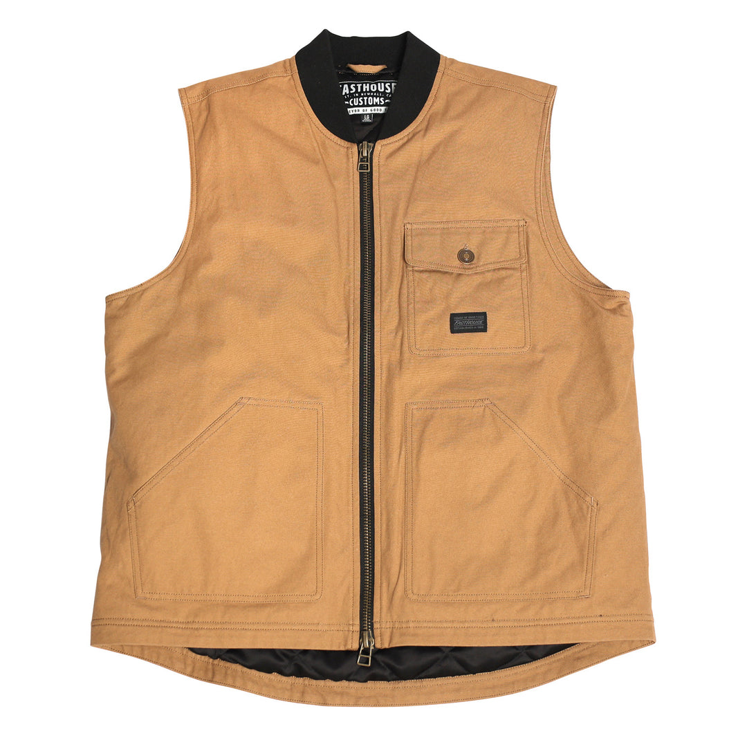 Fasthouse Hanger Vest Camel - Front View