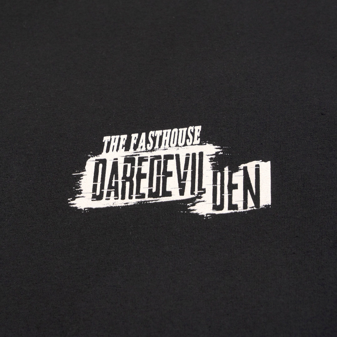 Fasthouse Hell Raiser Tee Black - Close-Up of Graphic on Front