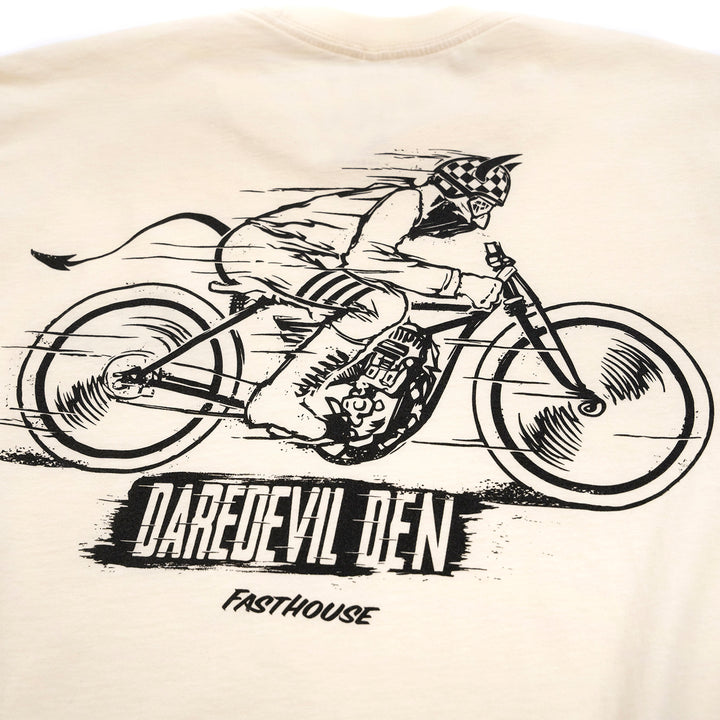 Fasthouse Hell Raiser Tee Natural - Close-Up of Graphic on Back