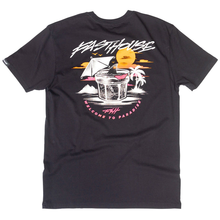 Fasthouse Hideout SS Tee Black - Rear View