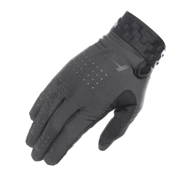 Fasthouse Helix Circuit Gloves Black - Back of Right Hand