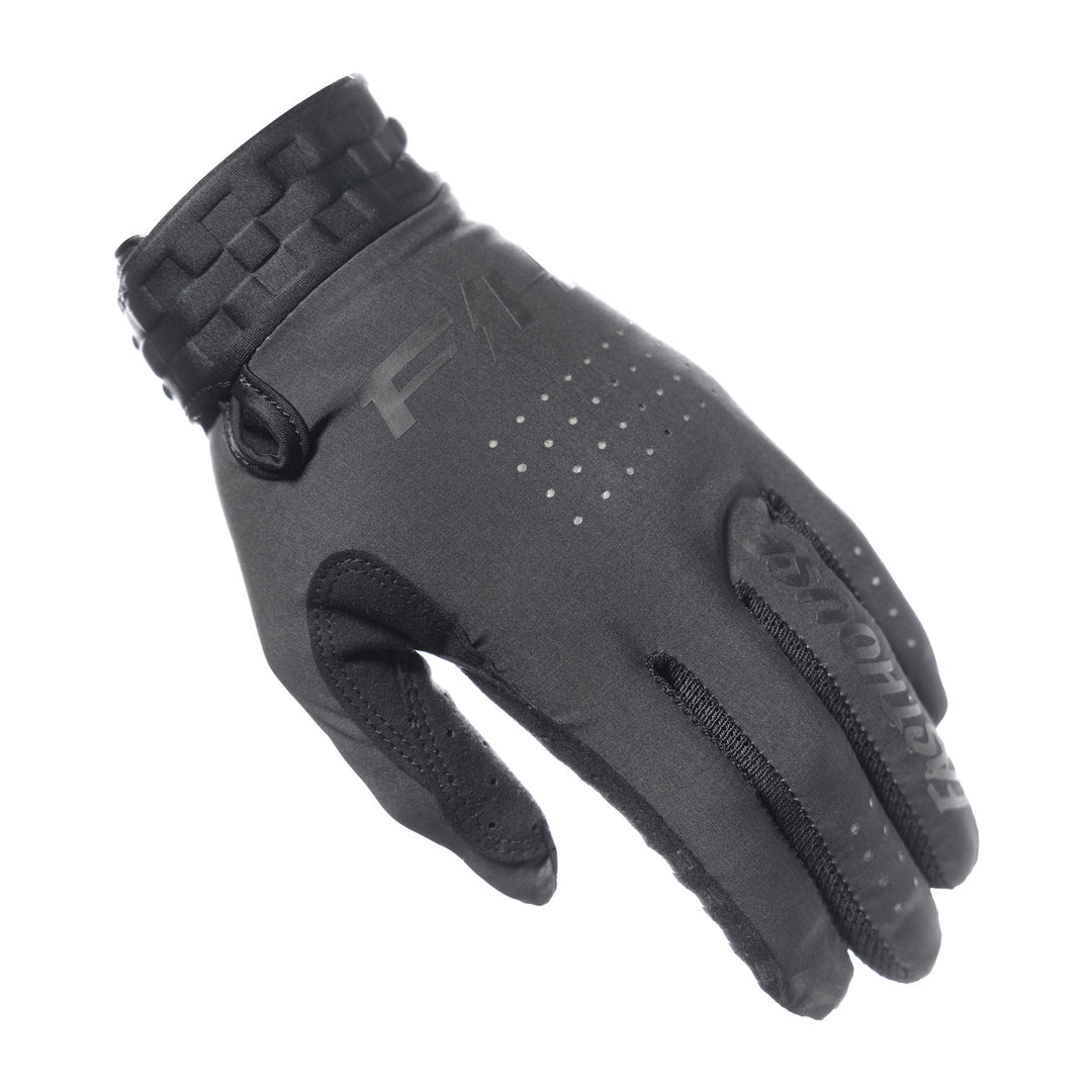 Fasthouse Helix Circuit Gloves Black - Back of Left Hand