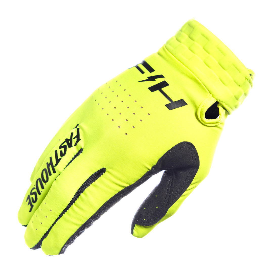 Fasthouse Helix Circuit Gloves High-Viz - Back of Right Hand