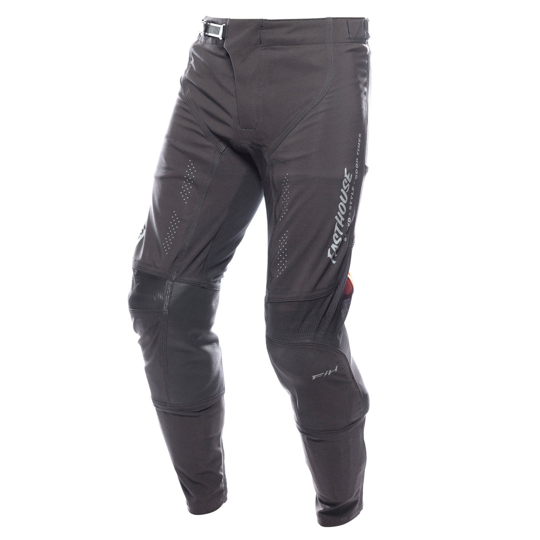Fasthouse Helix Circuit Pants Black/Hyper Coral - Front Left Side View