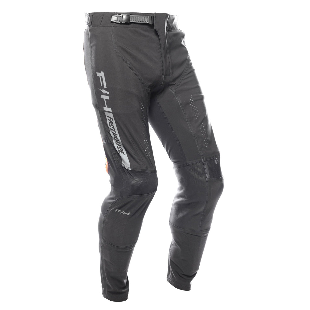 Fasthouse Helix Circuit Pants Black/Hyper Coral - Front Right Side View