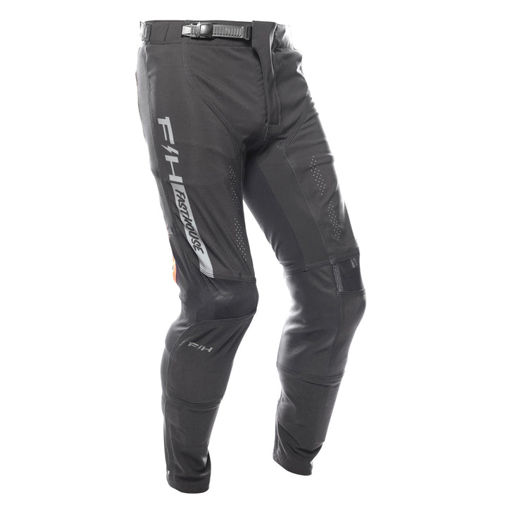 Fasthouse Helix Circuit Pants Black/Hyper Coral - Front Right Side View