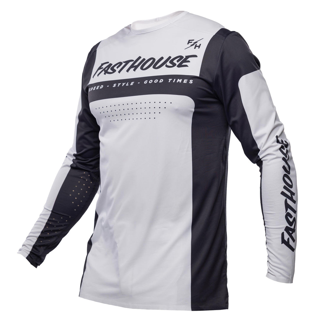 Fasthouse Helix Monaco Jersey Black/White - Front View