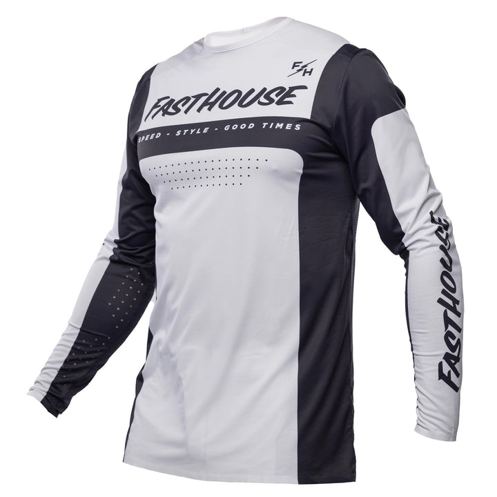 Fasthouse Helix Monaco Jersey Black/White - Front View