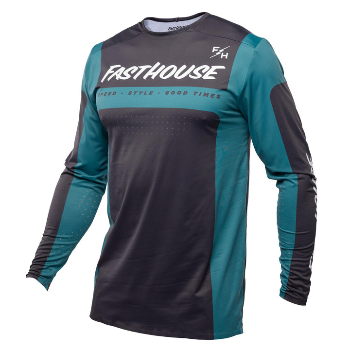 Fasthouse Helix Monaco Jersey Marine/Black - Front View