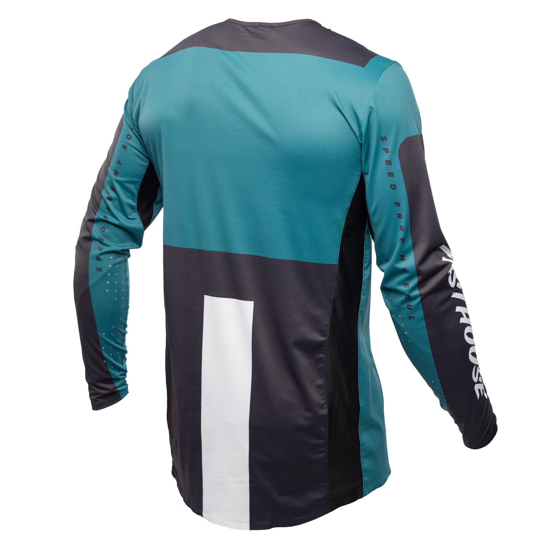 Fasthouse Helix Monaco Jersey Marine/Black - Rear View