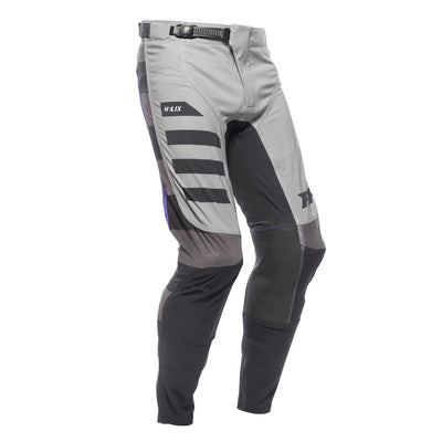 Fasthouse Helix Podium Pant Gray/Black/Purple - Front Right Side View