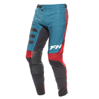 Fasthouse Helix Podium Pant Red/Black/Teal - Front Left Side View