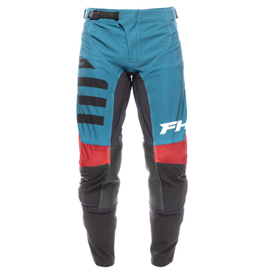 Fasthouse Helix Podium Pant Red/Black/Teal - Front View