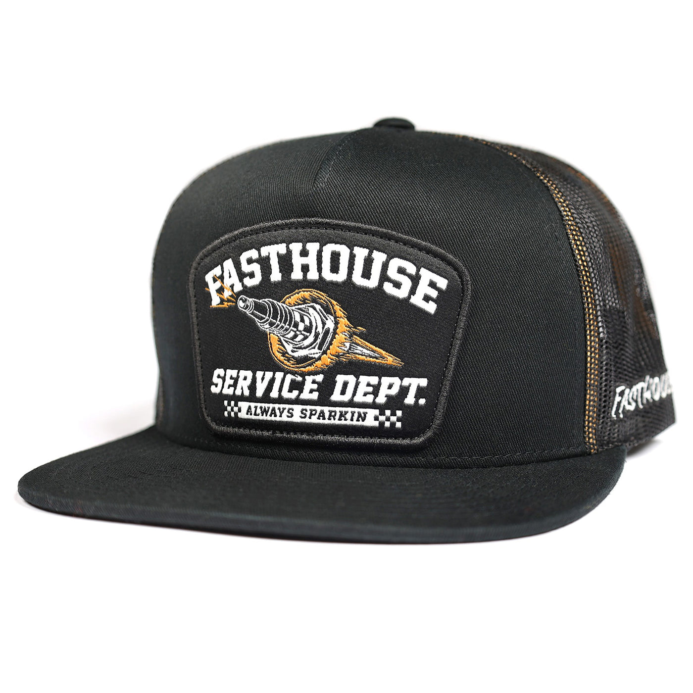 Fasthouse Ignite Hat Black - Front View