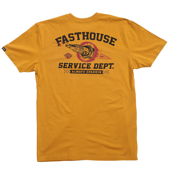 Fasthouse Ignite Tee Vintage Gold - Rear View